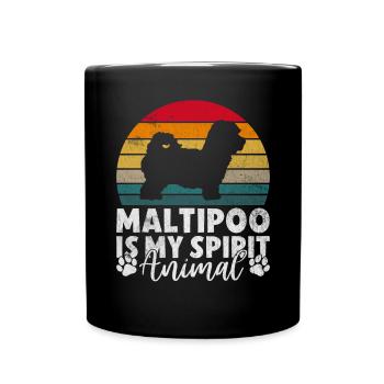 Cadeaux Maltipoo - Mug uni - noir - Devant