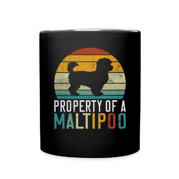 Cadeaux Maltipoo - Mug uni - noir - Devant