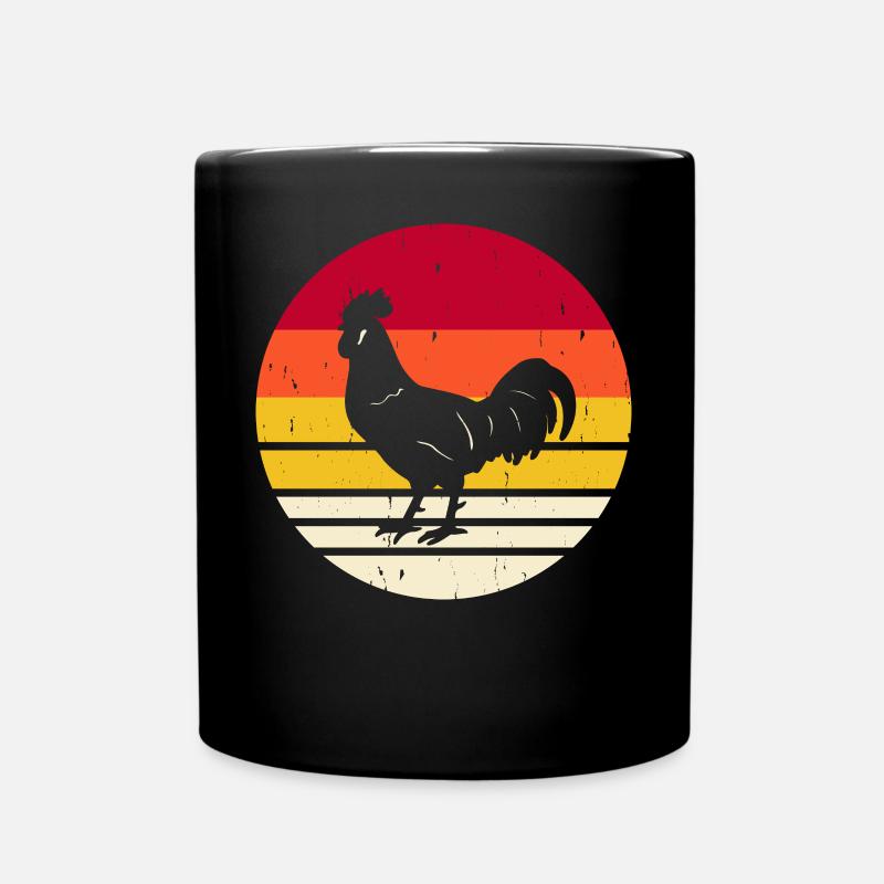 Huhn - Tasse einfarbig - Schwarz