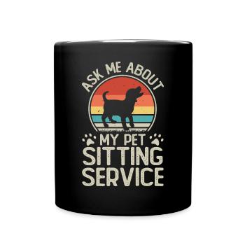 Dog Dogs - Full Colour Mug - black - Front