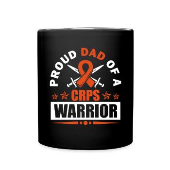 Proud father of a crps warrior chronic - Full Colour Mug - black - Front