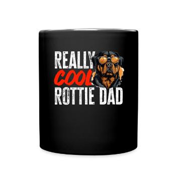 Rottweiler Rottie Dog Breed Pet Cool Rottie Dad - Tasse einfarbig - Schwarz - Vorne