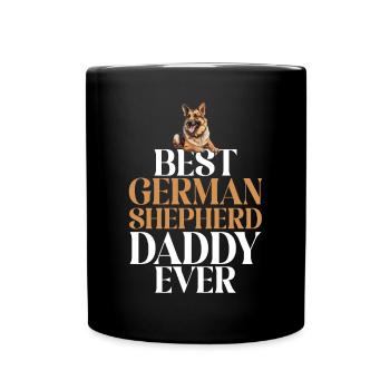 Dog Breed Best German Shepherd Daddy - Full Colour Mug - black - Front