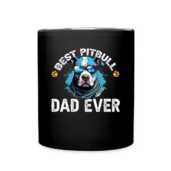 Pitbull Pittie - Meilleur père Pitbull de tous les temps - Mug uni - noir - Devant