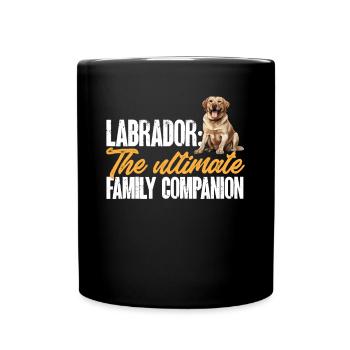 Dog Breed - Labrador the ultimate family companion - Full Colour Mug - black - Front