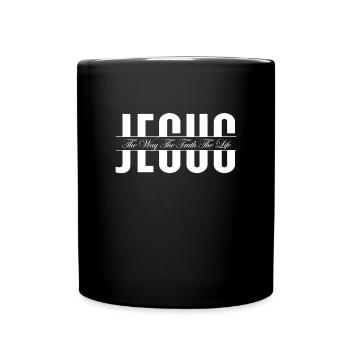 Bible Bible Versets chrétiens Don de Jésus - Mug uni - noir - Devant