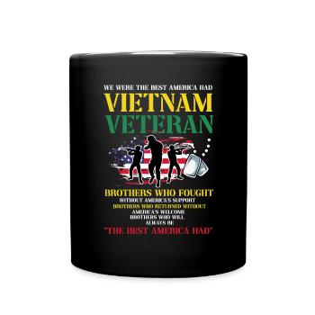 Us Army Vietnam Veteran - Tasse einfarbig - Schwarz - Vorne