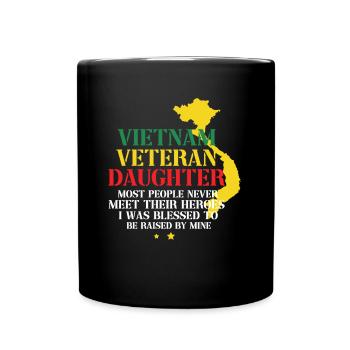 Us Army Vietnam Veteran - Tasse einfarbig - Schwarz - Vorne