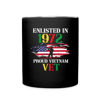 Us Army Vietnam Veteran - Tasse einfarbig - Schwarz - Vorne