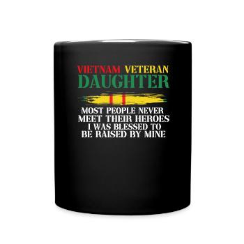 Us Army Vietnam Veteran - Tasse einfarbig - Schwarz - Vorne