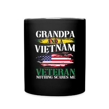 Us Army Vietnam Veteran - Tasse einfarbig - Schwarz - Vorne