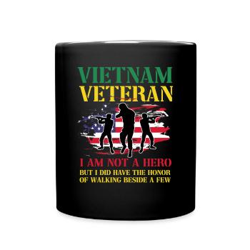 Us Army Vietnam Veteran - Tasse einfarbig - Schwarz - Vorne