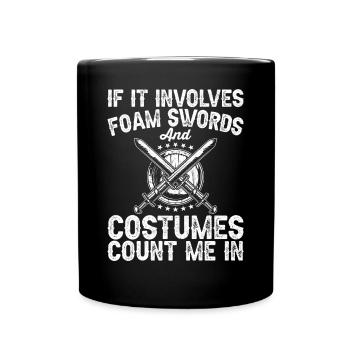 Jeux de rôle en direct LARP - Mug uni - noir - Devant
