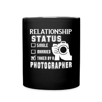 Photographer Photographer Relationship Status - Full Colour Mug - black - Front