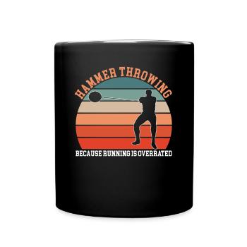 Lancer de marteau - Mug uni - noir - Devant