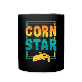 Cornstar Cornhole Jeu drôle - Mug uni - noir - Devant