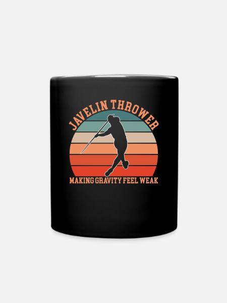 Speerwerfen - Tasse einfarbig - Schwarz