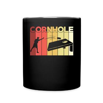 Cornhole Game Retro - Mug uni - noir - Devant