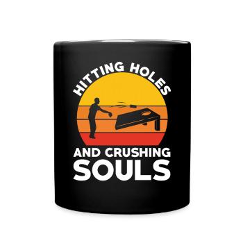 Cornhole game Cornhole Saying - Full Colour Mug - black - Front