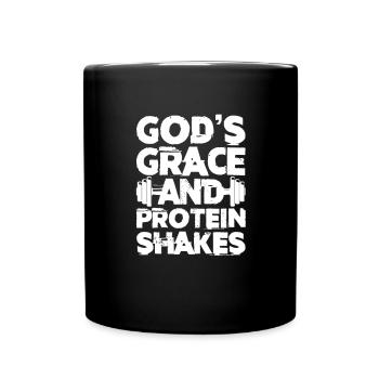 Bodybuilder Body Building Fitness Gym Gift - Full Colour Mug - black - Front