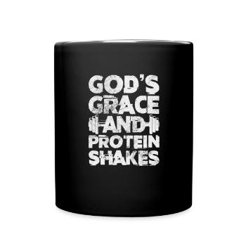 Bodybuilder - Tasse einfarbig - Schwarz - Vorne