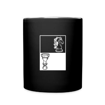 Joueur d’échecs Checkmate Chessboard - Mug uni - noir - Devant