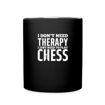 Chess Chess Board Checkmate Chess Player - Full Colour Mug - black - Front