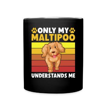 Cadeaux Maltipoo - Mug uni - noir - Devant
