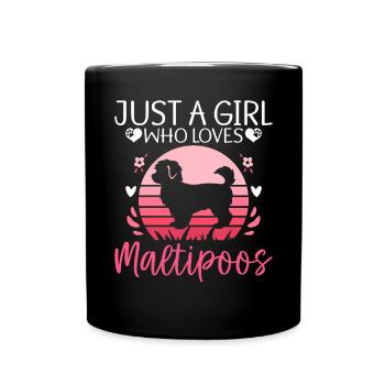 Cadeaux Maltipoo - Mug uni - noir - Devant
