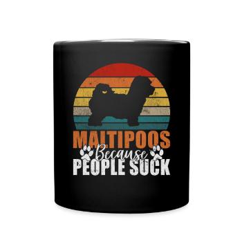 Cadeaux Maltipoo - Mug uni - noir - Devant