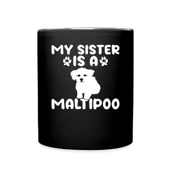 Cadeaux Maltipoo - Mug uni - noir - Devant