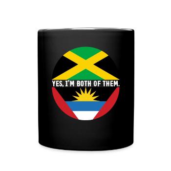 Antigua and Barbuda flag - Full Colour Mug - black - Front
