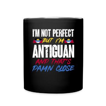 Antigua and Barbuda flag - Full Colour Mug - black - Front