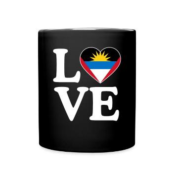 Antigua and Barbuda flag - Full Colour Mug - black - Front