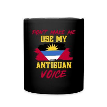 Antigua and Barbuda flag - Full Colour Mug - black - Front
