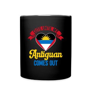 Antigua and Barbuda flag - Full Colour Mug - black - Front