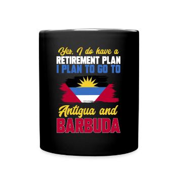 Antigua and Barbuda flag - Full Colour Mug - black - Front
