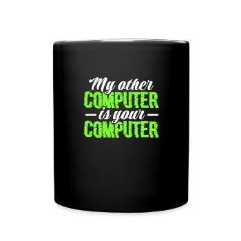 Hacker Coder Computer Hacking Cadeau - Mug uni - noir - Devant