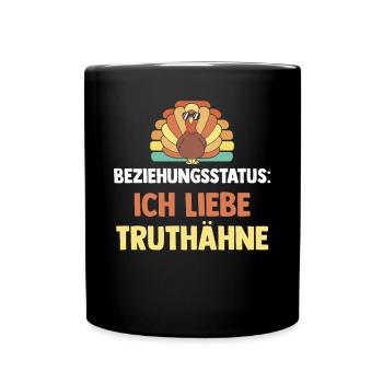 Beziehungsstatus Truthuhn Truthahn - Tasse einfarbig - Schwarz - Vorne