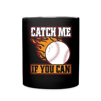 Receveur de baseball Lanceur de baseball - Mug uni - noir - Devant