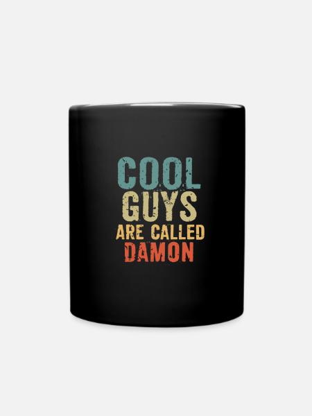Cool guys are called damon - Tasse einfarbig - Schwarz
