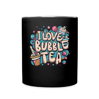 Bubble Tea Dreams - Amour, Vie, Bubble Tea! - Mug uni - noir - Devant