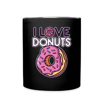 Sweet Donuts - Célébrez votre amour pour les beignets! - Mug uni - noir - Devant