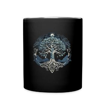 Arbre de vie Yggdrasil Viking Midgard Thor - Mug uni - noir - Devant