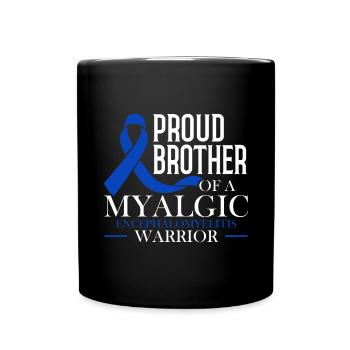 Stolzer Bruder Eines Myalgische - Tasse einfarbig - Schwarz - Vorne