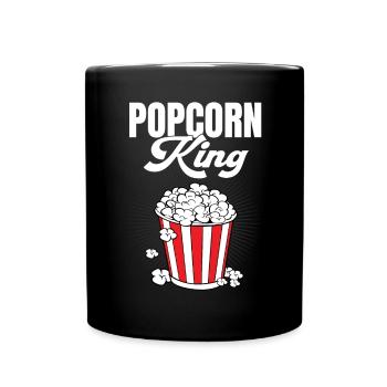 Hommes Cinéma Nuit Cinéma Snack Popcorn mignon - Mug uni - noir - Devant