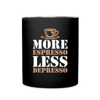 Barista, Coffee, Espresso, Coffeeshop, Geschenk - Tasse einfarbig - Schwarz - Vorne