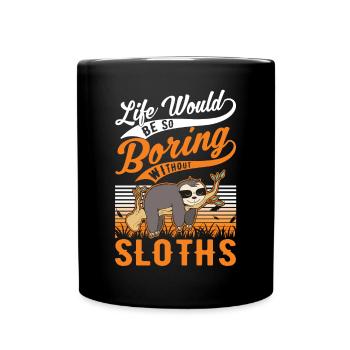 Paresseux Cadeau Paresseux - Mug uni - noir - Devant