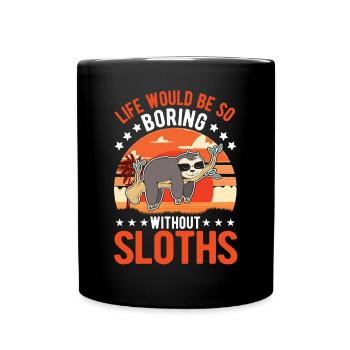 Paresseux Cadeau Paresseux - Mug uni - noir - Devant
