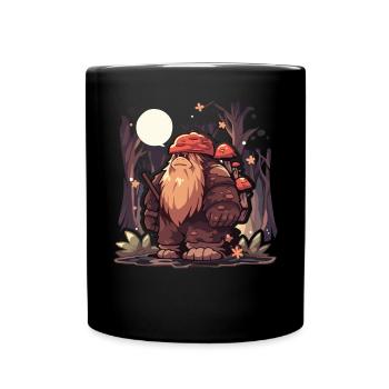 Champignon Cueillette Mycologie Champignons Chasse aux morilles - Mug uni - noir - Devant
